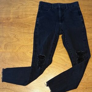 American Eagle Black Curvy Super High Rise Jegging